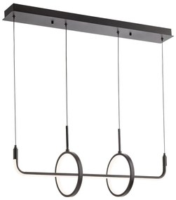 Redo 01-2705 - Lampadario a sospensione LED OLIMP LED/40W/230V 3000/4000/6500K nero