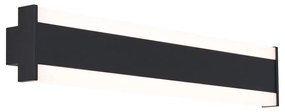 Lampada da parete moderna nera CCT 60cm incl. LED IP54 - Vanya