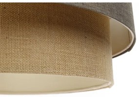 Lampadario a sospensione con filo BOHO TRINITI 1xE27/60W/230V grigio/beige