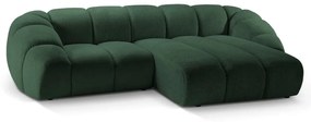 Divano angolare verde (con penisola a destra) Diana – Micadoni