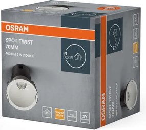 Osram - Faretto da incasso SPOT TWIST LED/5W/230V 3000K Ø 7 cm bianco