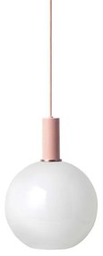 Ferm Living - Collect Lampada a Sospensione Opale Sfera Basso Rosa Ferm Living