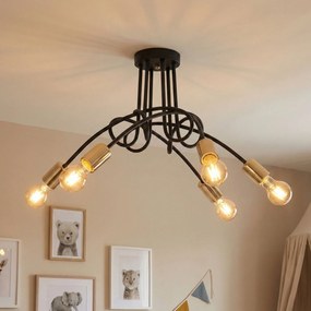 Lampada Paradise 5 Black Gold APP518-5C