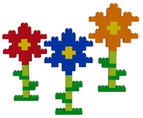 Set di blocchi da costruzione per la pista di palline Rainbow, 120 pezzi Blocks - Hubelino