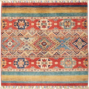 Samarkand Tappeto orientale 100x100 (Pakistan) Annodato A Mano