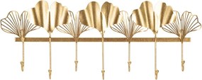 Appendiabiti da parete in oro Foglie Leaf - Mauro Ferretti