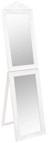 Specchio Autoportante Bianco 40x160 cm