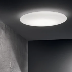 Plafoniera Moderna Level Metallo Bianco Led 22,5W 3000K Luce Calda