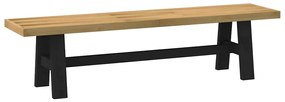 Panca Pranzo Noaın Gambe A Forma A 180x40x45 Cm Legno Massello /