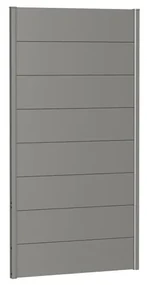 Frangivista in acciaio metallizzato grigio BIOHORT L 96 x H 182 cm, spessore 44 mm