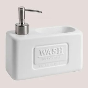 Dispenser Di Sapone Da Cucina In Ceramica Yaddiel Bianco - Sklum