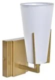 Lampada da Parete DKD Home Decor 25W Dorato Metallo Poliestere Bianco 220 V (12 x 14 x 25 cm)