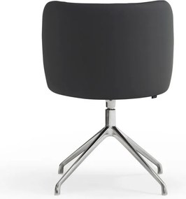 Sedia da pranzo nera in imbottito Mogi – Teulat