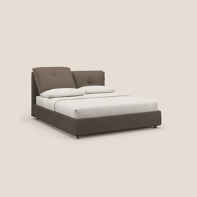 Travis letto contenitore con cuscini mobili trapuntati in tessuto impermeabile T02 marrone