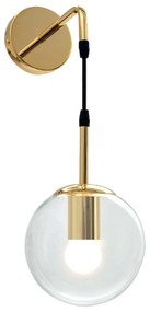 Lampada Da Parete Da Muro Di Vetro Gold APP685-1W