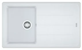 Lavello integrato 1 vasca con gocciolatoio laterale destro o sinistro FRANKE Boston L 86 x L 50 cm bianco