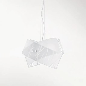 Lampadario Contemporaneo Agnese Metallo Finitura Cromo 2 Luci E27 39Cm