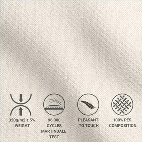 Letto matrimoniale imbottito beige con spazio contenitivo e rete 180x200 cm Noto - Maison de Rêve
