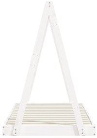 Giroletto per bambini bianco 80x160cm in legno massello di pino
