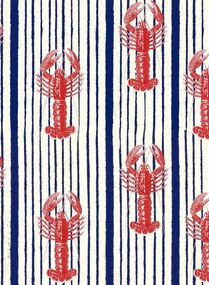 MINDTHEGAP Tapete Mediterranean Lobsters - White
