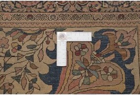 Antik Medaglione Floreale Rosa Antico Blu Scuro 128x200 Cm