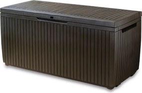 Baule Cassapanca da Esterno 123x57x54 cm in Resina Keter Springwood Marrone...