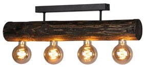 Spot-Light DO6997456 - Lampadario a soffitto TRABO 4xE27/60W/230V pino