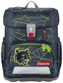 Zaino scuola Step by Step CLOUD, set 5 pezzi, Dark Cat Chiko