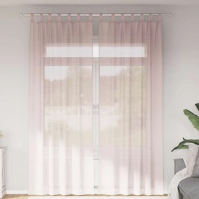Tende İn Voile Con Tasche Per Aste 2 Pz Rosa Chiaro /