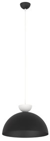 Lampadario Minimal Efesto Acciaio Nero Bianco 1 Luce Gx53