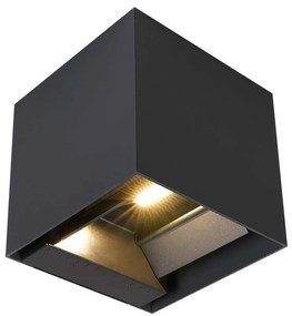 Applique solare a LED con sensore LED/9W/5V IP65 2600 mAh antracite