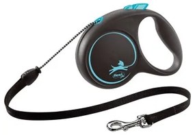 Guinzaglio per Cani Flexi BLACK DESIGN 5 m Azzurro Taglia M