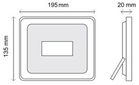 Vivida proiettore esterno 50w 4000k 4250lm ip65