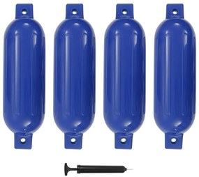 Paraurti Per Gommone 4 Pz Blu 51x14 Cm İn Pvc /