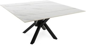 Tavolo da pranzo allungabile con piano aggiuntivo in pietra 90x150 cm Arlene - Marckeric