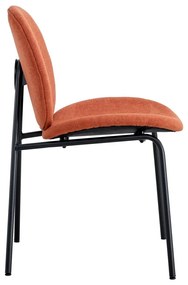 Sedie da pranzo in set di 2 pezzi in color mattone Cori - Marckeric