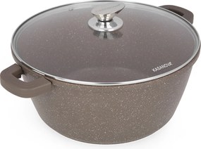 Casseruola 32 cm con coperchio I Giganti design marrone