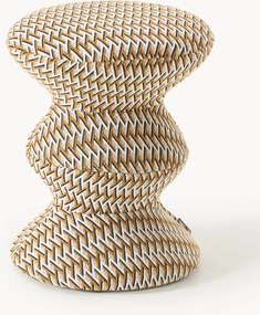 Pouf rotondo imbottito Zig Zag
