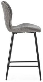 Set di 2 sgabelli da bar grigi (altezza seduta 65 cm) Muli - Marckeric