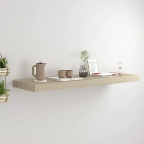 Scaffale A Parete Rovere 80x23,5x3,8 Cm İn Mdf /