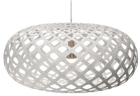 David Trubridge - Kina Lampada a Sospensione Ø100 Bianco 2 Lati David Trubridge