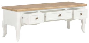 Mobile porta tv bianco 100x35x35 cm in legno