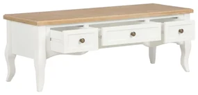 Mobile porta tv bianco 100x35x35 cm in legno