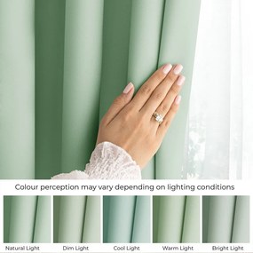 Tenda parzialmente oscurante color menta 140x250 cm Carli – Restilo