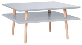 Tavolino grigio scuro Quadrato, 68 x 68 cm - Ragaba