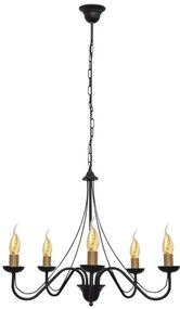 Lampadario a sospensione con catena MALBO 5xE14/60W/230V