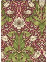 Morris & Co Carta da parati Spring Thicket - Maraschino Cherry