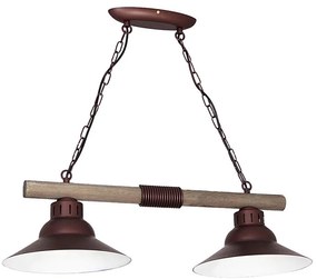 Lampadario a sospensione con catena JOSE 2xE27/60W/230V