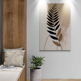 Quadro su tela – Forme botaniche astratte felce