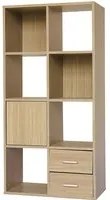 Phoenix - libreria modulare in legno marone 60x30x120 cm